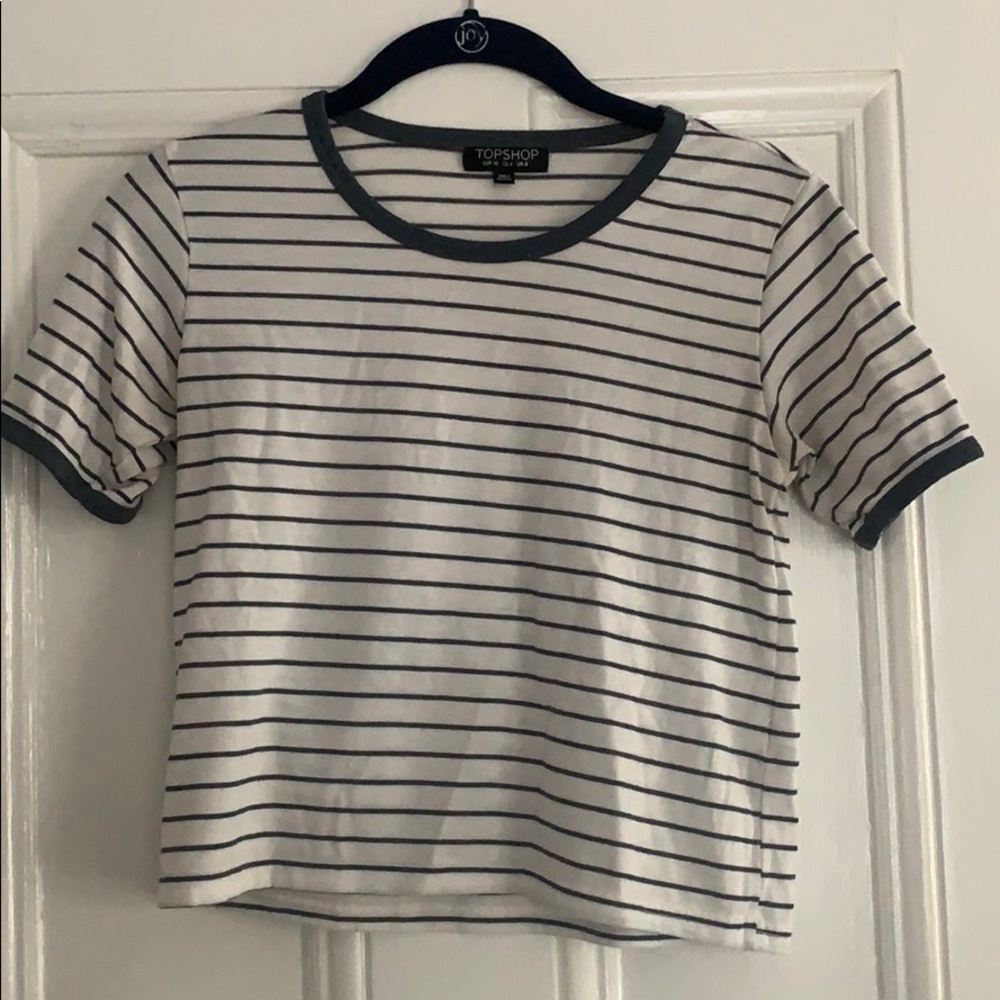 Striped Topshop Crop Top